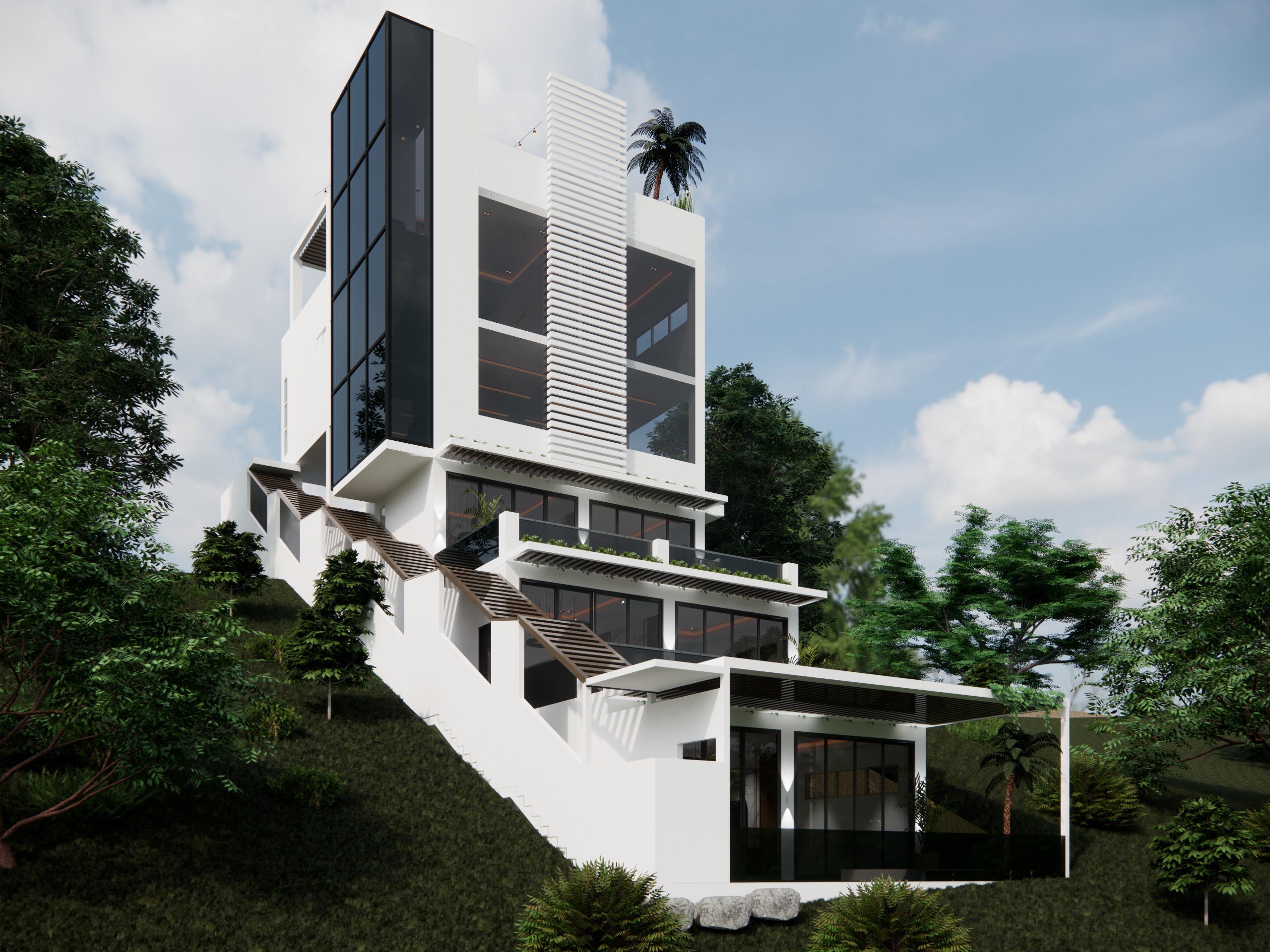 Diseño en terreno inclinado